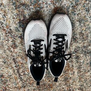 Women’s White and Black Athletic Shoes